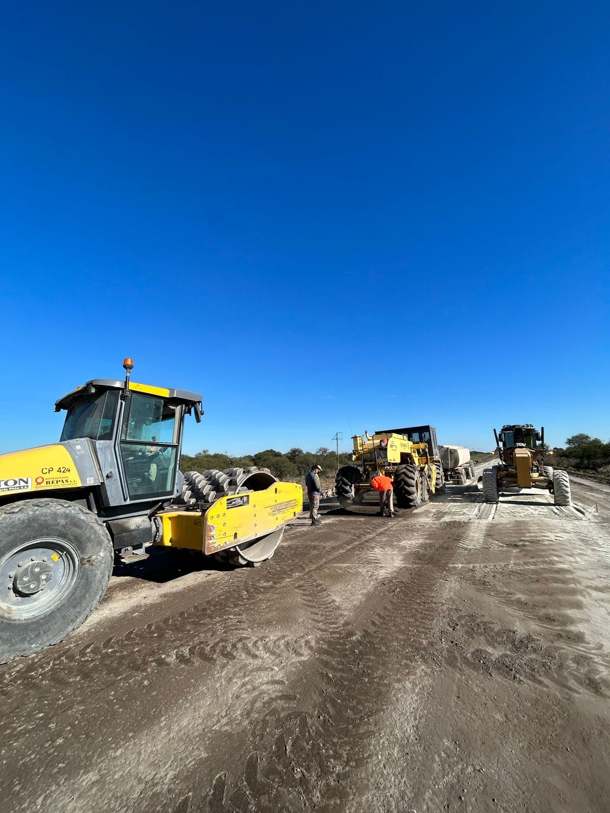 Obra vial en ejecución